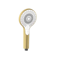 Pară de duș Kludi Dive X 3S, cu 3 jeturi, brushed gold